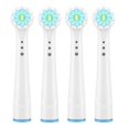 thumbnail image 1 of DEELLEEO Electric Toothbrush Replacement Brush Heads Refill  4Count, 1 of 5