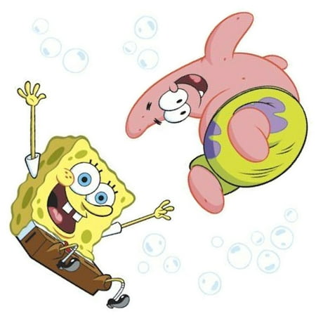 Spongebob Wall - Blue Mountain Wallcoverings 12440895 Spongebob Squarepants Accent Stickers Bubble Bounce Wall Art