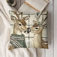 thumbnail image 3 of YINGXI Gray Throw Pillow Covers,Winter Holiday Cushion Case Decoration for Sofa Couch 12x12in, 3 of 5