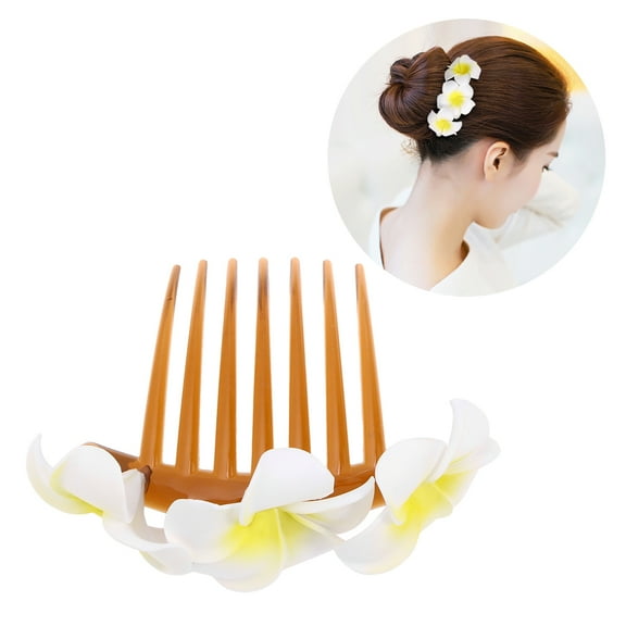 LEORX Plumeria Hair Combs Clips Hair Accessory for Weddings 1Pcs