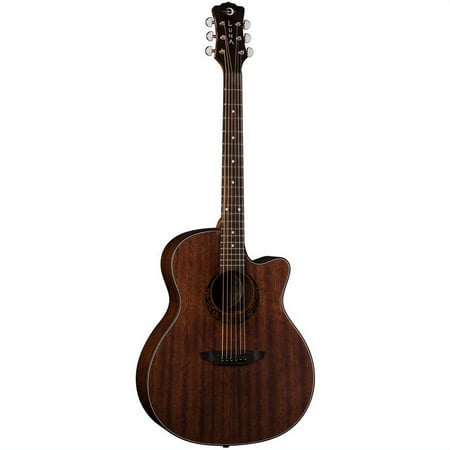 Luna Gypsy Mahogany Grand Concert Acoustic/Electric Guitar