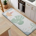 thumbnail image 5 of Blue Boho Abstract and Plant Pattern Kitchen Rug Mat,Kitchen Runner Rugs Non Skid Washable,Decorative Kitchen Floor Mats for Kitchen,Sink,Laundry,17"x47.2", 5 of 7