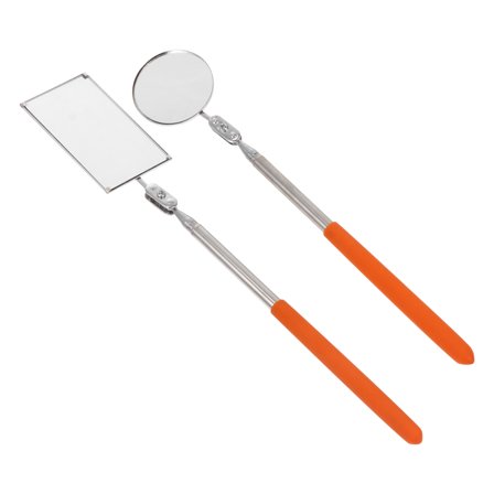 2 Pcs Vehicle Inspection Mirror Mechanic Tools Car Retractable Mirror Tools Lash Tool Vehicle Inspection Tool