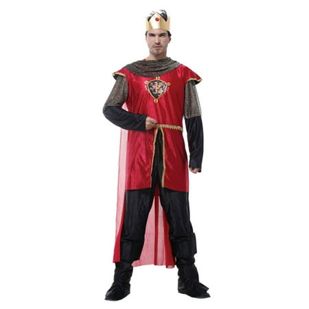 Men's Honorable King Costume Set Halloween party, S