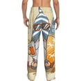 thumbnail image 2 of Bixox Men's Hello Summer Cute Gnome Patterned Pajama Pants with Pockets Lounge Clothes for Home, 2 of 5