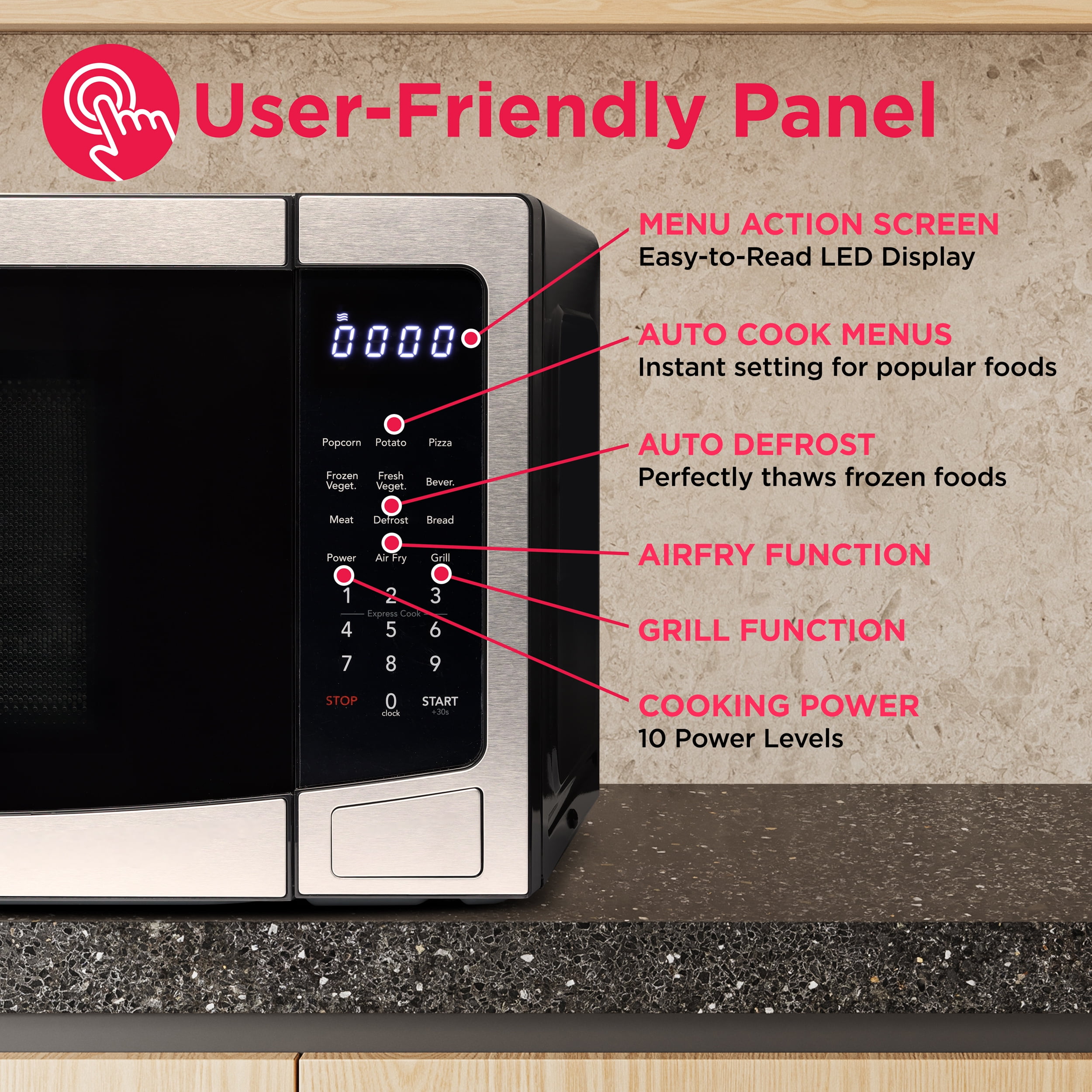 Frigidaire 3-In 1 Countertop Microwave Oven / Air Fryer