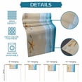thumbnail image 6 of Burlap Table Runner 70 Inches Long, Summer Ocean Beach Starfish Non-Slip Kitchen Table Runners for Dining Room Everyday Use Party Table Decorations Gradient Blue Waves, 6 of 9