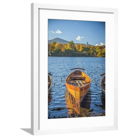 Outdoor Furniture Hire Birmingham Uk UK, England, Cumbria, Lake District, Derwentwater, Keswick, Rowing Boats for hire Framed Print Wall Art By Alan Copson ()
