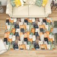 thumbnail image 1 of 3x4 Rug, Cat Door Mat Washable Non Slip Soft for Entryway, Cute Kitten Rug, Cat Lover Carpet, Cats Home Decor & Gifts, 1 of 7