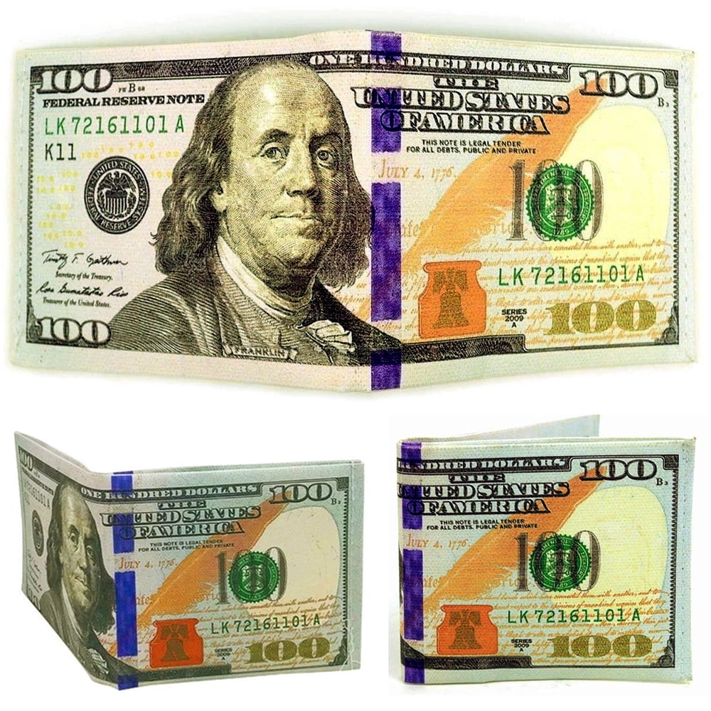 #3 Decorative Tin ~ Franklin 100 Dollars Bill Saving Bank ~ Sealed 