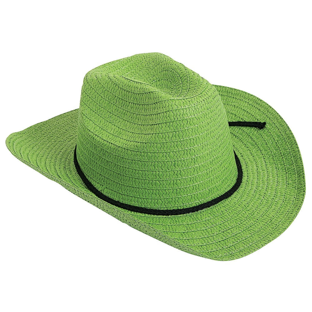 Cowboy Hat Adult Green 1Pc Apparel Accessories 1 Piece