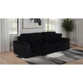 thumbnail image 5 of Jacana Corduroy Upholstered Dual Power Chaise Sofa Black, 5 of 15
