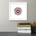 thumbnail image 4 of Gallery Pops Marvel The Falcon And The Winter Soldier - Wield The Shield Wall Art, White Framed Version, 12" x 12", 4 of 5
