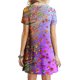 thumbnail image 3 of Puntoco Vestido De Manga Corta Para Mujer, Vestido Con Cuello Redondo Y Estampado Floral, Vestido De Manga Corta Con Cuello Redondo, Color S,Regalos Para Mujer Joven, 3 of 5