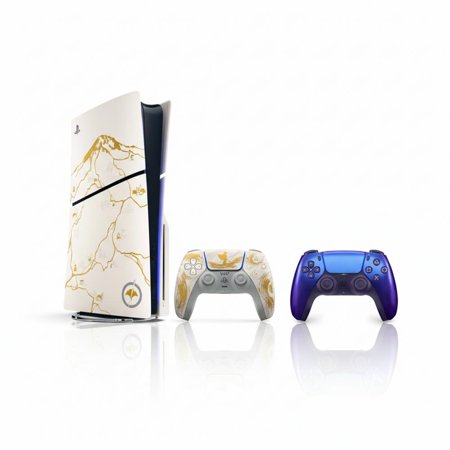 PlayStation 5 Console?Ghost of Yotei?Gold Limited Edition Bundle + Sony PlayStation 5 DualSense Wireless Controller Chroma Indigo
