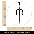 thumbnail image 2 of Ninja Weapon Sai Rubber Stamp for Scrapbooking Crafting Stamping - Small 3/4 Inch, 2 of 7
