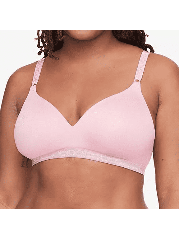 Cloud 9 Super Soft Wireless Lightly Lined Comfort Bra 1269 Color: Pale Pink Size: 36 C