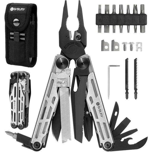 Alicates multiherramientas BIBURY Pro BI2045 con herramientas reemplazables