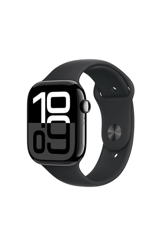 Restored Apple Watch Series 10 (GPS, 46mm) - Jet Black Aluminum Case - Sport Band (Refurbished)