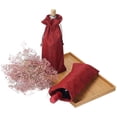 thumbnail image 4 of 10 bolsas de yute para vino, 14 x 6 1/4 pulgadas, bolsas de regalo para botellas de vino de arpillera con cordón (5 colores), 4 of 4