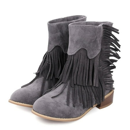 

Akiihool Women s Ankle Boots Women s Ankle Boots Square Toe Side Zipper Block Heel Fashion Ankle Bootie Elastic (Grey 9)