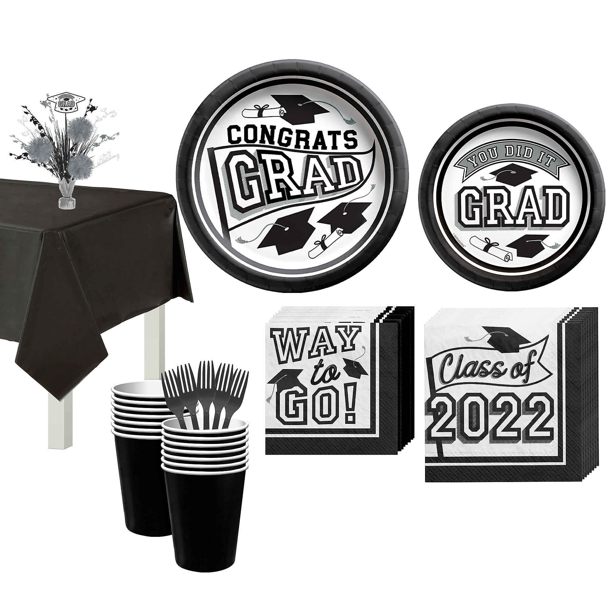 Party City Super Congrats Grad Orange 2022 Graduation Decorations and