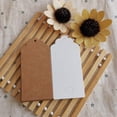 thumbnail image 3 of 100 etiquetas de regalo en blanco, resistentes a las arrugas, resistentes a las rasgaduras, etiquetas de papel Kraft gruesas, etiquetas huecas de Colco Etiquetas colgantes, 3 of 8