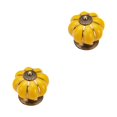 thumbnail image 3 of Pomos de puerta Eigraketly de calabaza Amarillo 2Conjunto Gabinete de zapatos Accesorios de hardware, 3 of 6