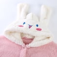 thumbnail image 3 of Cinnamoroll Sanrioed Kawaii Kids Dressing Gown Set Anime New Korean Style Cartoon Winter Girls Coral Fleece Children Night-Robe, 3 of 5