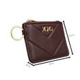 thumbnail image 2 of XOXO Women’s Everyday Mini Wine Vegan Leather Quilted Key Card ID Coin Case, 2 of 5