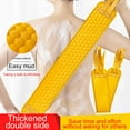 thumbnail image 3 of Cotton Bath Towel Polyester-Cotton, Bath Towel 1X Back Rubbing Towel (Yellow-One Size), 3 of 5