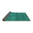 thumbnail image 2 of Ahgly Company Indoor Rectangle Oriental Turquoise Blue Industrial Area Rugs, 2' x 5', 2 of 4