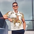 thumbnail image 4 of Lsque Cowboy Rodeo Guitar Pattern Golf Shirts for Men Dry Fit Print Moisture Wicking Performance Short Sleeve Polo Shirt-4X-Large, 4 of 6