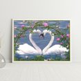thumbnail image 4 of 5D DIY cisne parejas Rhinestone dibujo completo redondo taladro diamante imagen para regalo Likrtyny decoración de arte, 4 of 9