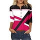 thumbnail image 2 of Fiudx Camisas de Mujer Camiseta Holgada de Manga 3/4 con Botones Estampados para Mujer, 2 of 3