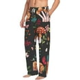 thumbnail image 2 of Bingfone Mushroom With Snails Mens All Over Print Sleep Pajama Pants-Medium, 2 of 9