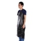 thumbnail image 4 of Hukapapa Delantal de PVC resistente al agua, negro, extralargo, para cocina, carnicero, cocina, cartering, unisex, 4 of 6