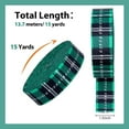 thumbnail image 3 of 15 Yards Polyester Ribbons Green and Black Jacquard Ribbon Flat with Stripe Pattern Tyrolean Ribbon for DIY Handmade Bag Straps Camera Strap Webbing Belt Accessories Wide: 38mm, 3 of 8