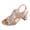 Gold, variant on Glitter Rhinestones High Heels Dressy Sandals for Women Bride Wedding Bling Boho Hollow out Leather Open Toe Chunky Block Heeled Gladiator Slingback Dress Pumps Shoes Summer Black Size 6.5