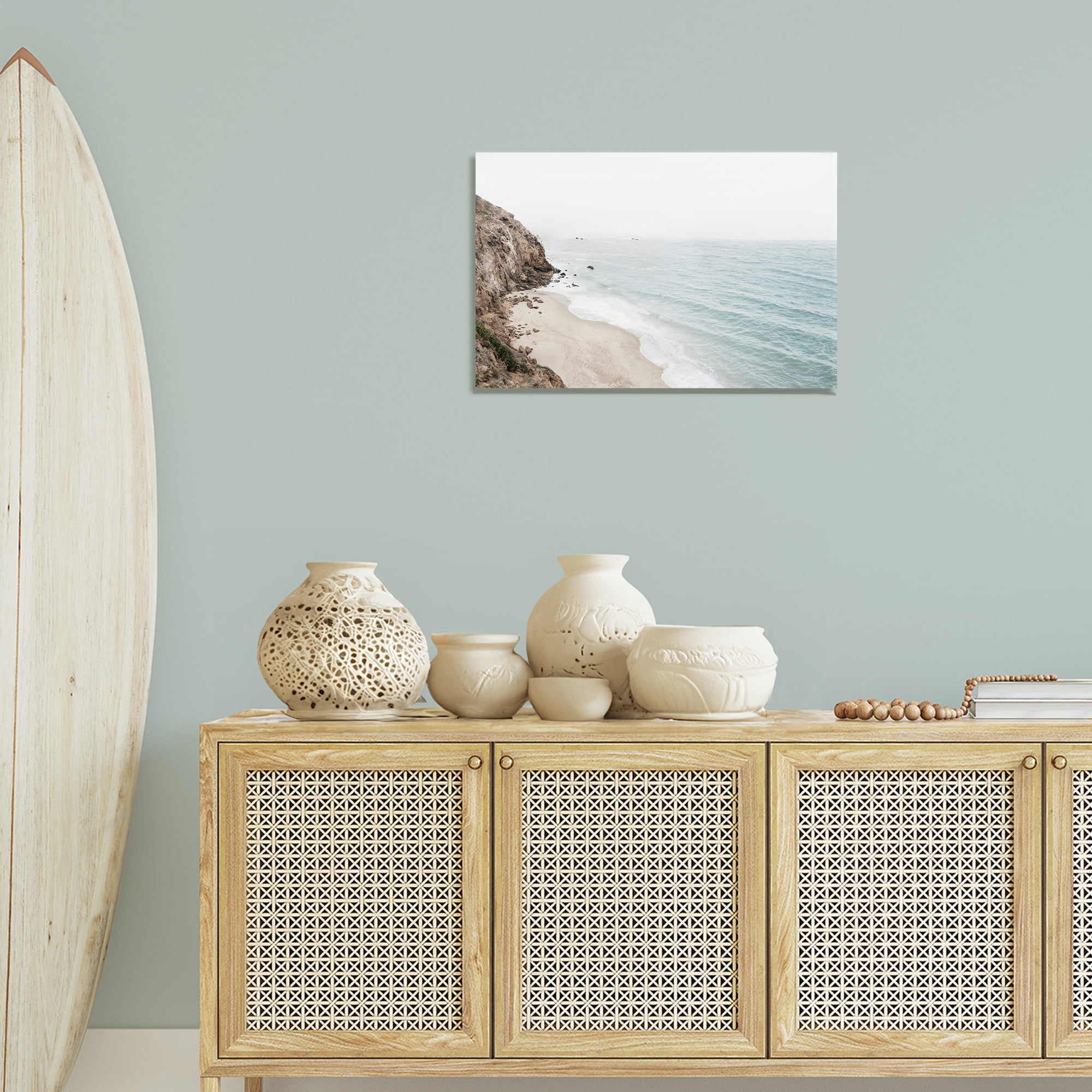 Stupell Industries California Coast Cliffs Nautical & Beach Photography Wrapped Canvas Art Print Wall Art, 24 x 16