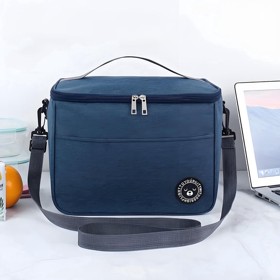 ASTOTSELL Insulated Lightweight Waterproof with Adjustable Shoulder Strap Reusable Lunch Bags - Dark Blue