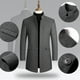 thumbnail image 4 of Abrigo de invierno, abrigo de hombre, abrigo largo ajustado para hombre, abrigo de invierno cálido para negocios, abrigo de lana para hombre, 4 of 4