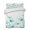 Teal White, variant on Quilts Full Size, Teal Spring Floral Soft Comforter Bedding Set for Bed, Summer Botanical Watercolor Vintage Lightweight Quilted Bedspread with Pillow Cover(2 Pieces) for All Season, 78x90 Inch