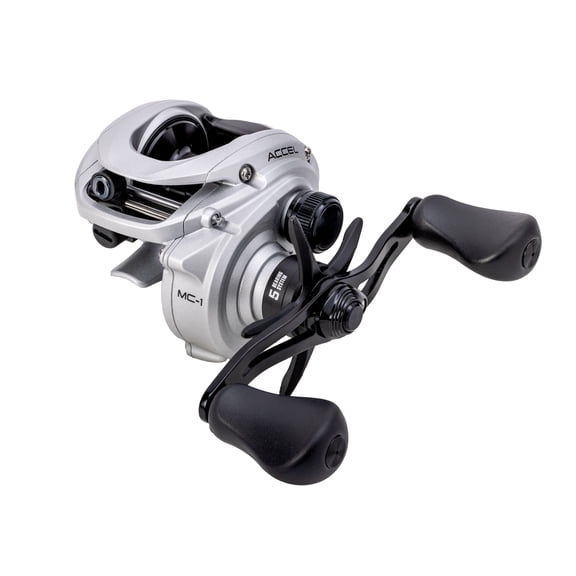 Lew’s Accel Baitcast Fishing Reel, LH Retrieve, 7.5:1 Gear Ratio, 4 1 Bearings (Clam Packaging)
