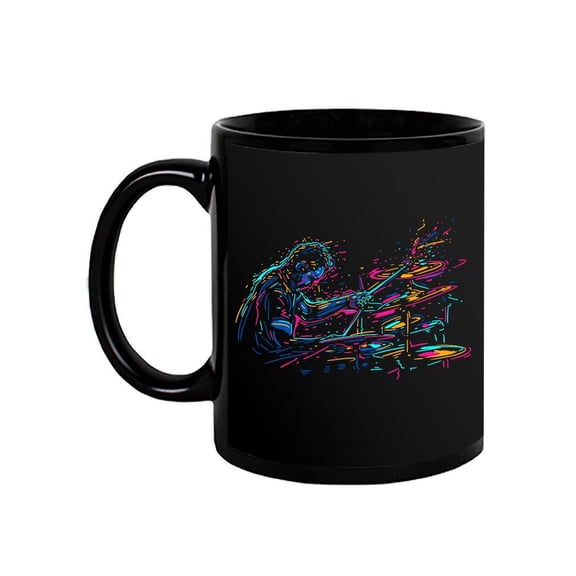 Musician Playing The Drums Mug Unisex's -Image by Shutterstock