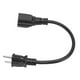 thumbnail image 5 of Cable adaptador Nema 5-15P a 5-20R 1 pie 16 AWG enchufe doméstico 15 A, 5 of 8