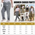 thumbnail image 2 of FEN AI Plus Size Women Cargo Pants Grey Athletic Joggers Quick Dry Hiking Fishing Pants UPF 50+ Breathable Outdoor Workwear 2XL, 2 of 7