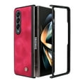 thumbnail image 2 of ELEHOLD for Samsung Galaxy Z Fold 4 5G 2022 Case, Skin Feeling Lightweight Durable PU Leather Anti-Slip Shockproof Slim Flip Case for Z Fold 4 7.6 inch, vRed, 2 of 8