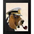 thumbnail image 2 of Fab Funky 15x18 Black Modern Framed Museum Art Print Titled - Basset Hound Sea Dog, 2 of 5
