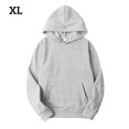 thumbnail image 1 of Sudadera con capucha Sudadera con capucha unisex de algodón Sudadera con capucha que absorbe el sudor Sudadera con capucha, gris claro, XL tholdsy AP000776-46, 1 of 7